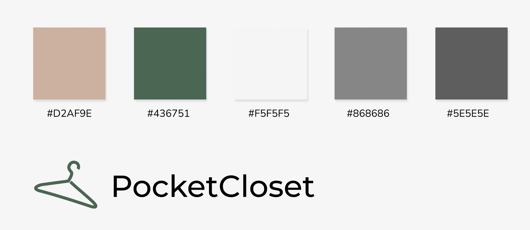 PocketCloset Typography